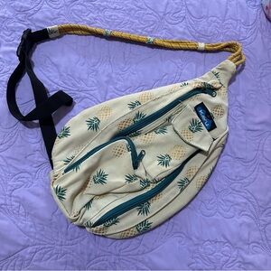 KAVU Pineapple Print Sling Crossbody Bag